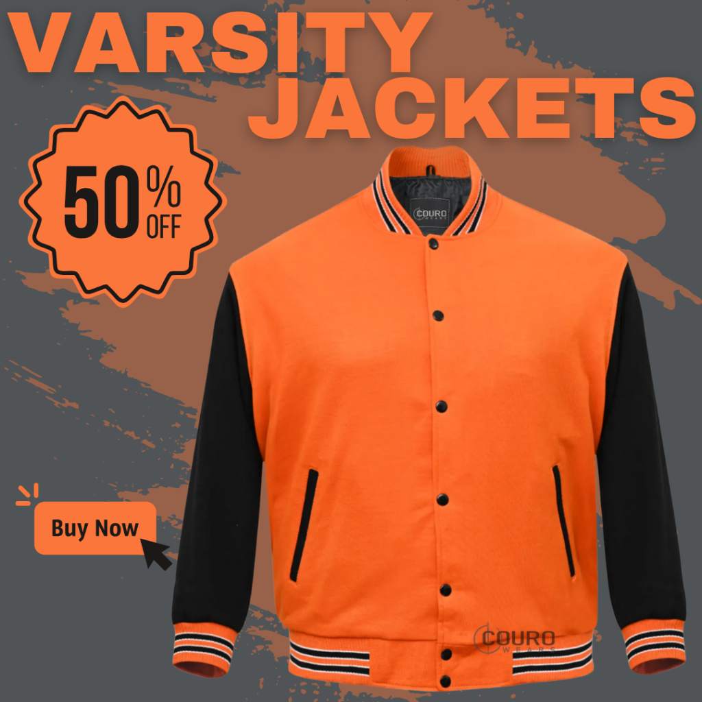 Custom Orange Varsity Jackets