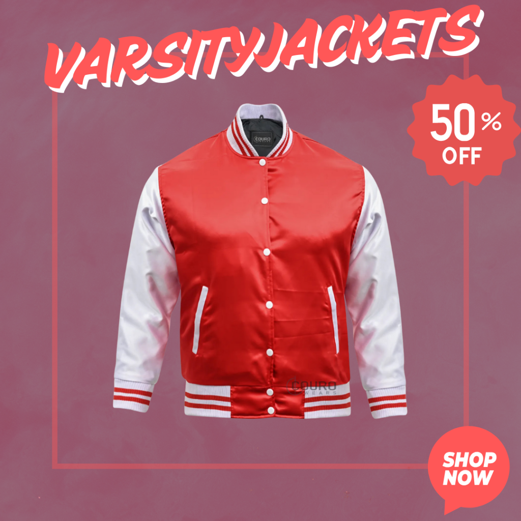 Custom Varsity Jackets Red White