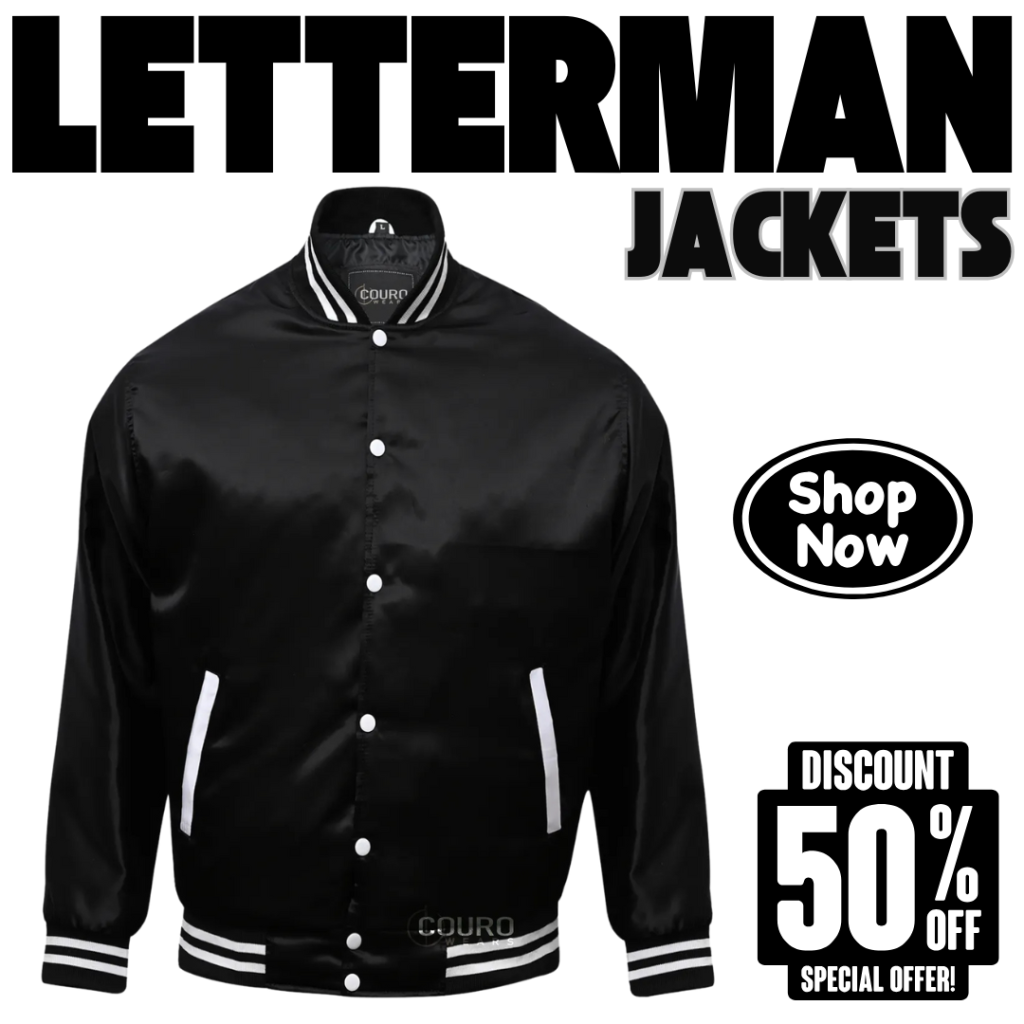 Custom Letterman Jackets Black