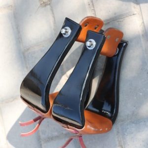 Handcrafted Black Oak Western Stirrup