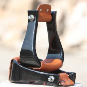 Handcrafted Black Oak Western Stirrup