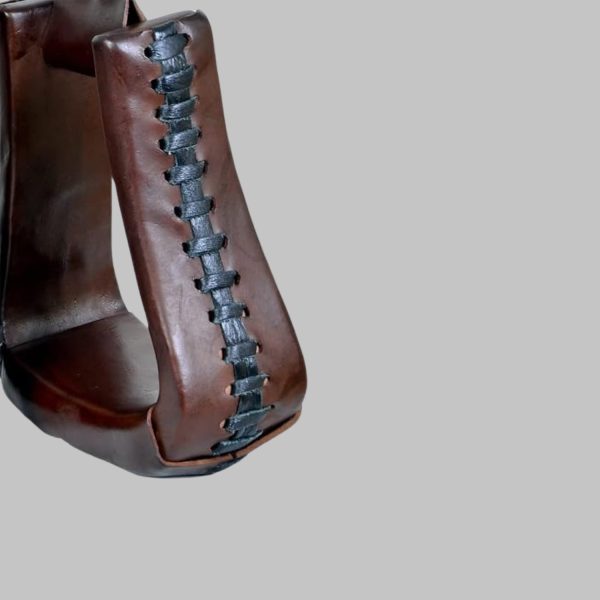 Western Saddle Leather Stirrup