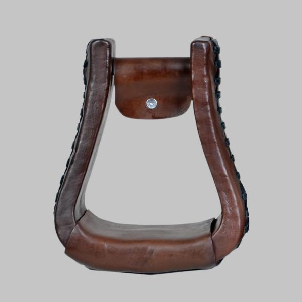Western Saddle Leather Stirrup
