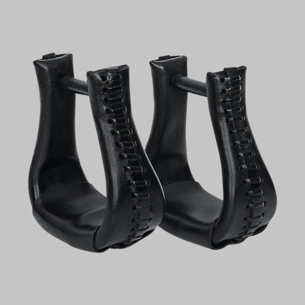 Western Saddle Leather Stirrups